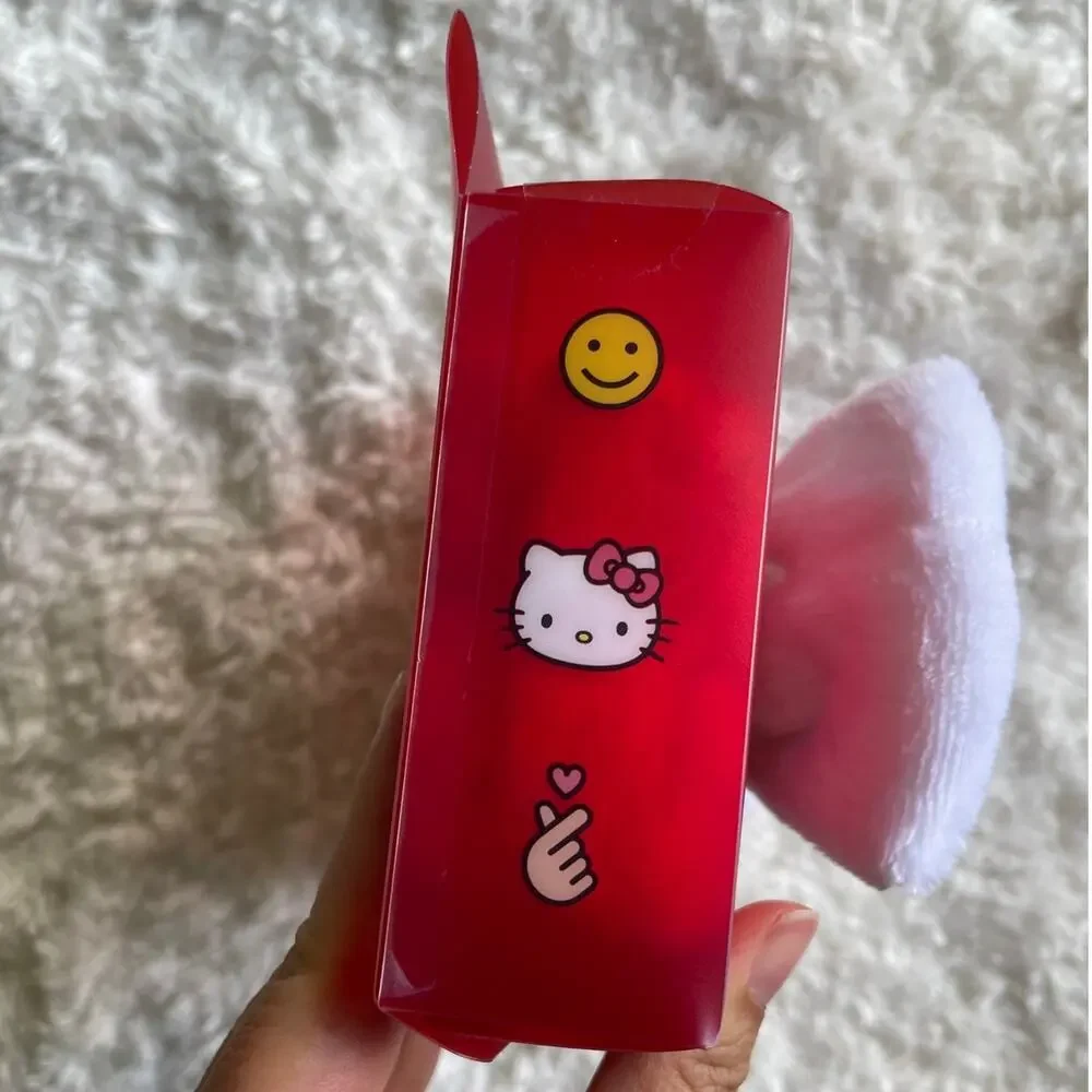 The Creme Shop Hello Kitty Plush Spa Headband White Bow Embroidered NEW Plush
